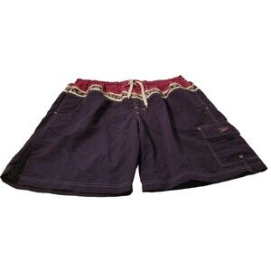 Speedo Men’s XL Floral Board Shorts Swim Trunks 3 Pocket Cargo Nylon Poly